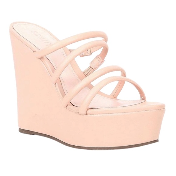 Schutz Cari Wedges Sweet Rose - Picture 1 of 4
